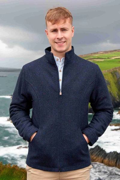 WOOL TWEED JACKET BEY 0105-NAVY