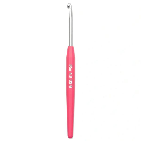 4mm CROCHET HOOK WITH HANDLE 195176-PINK CERISE