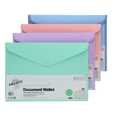 PREMTO PASTEL A4+ BUTTON WALLET H2747076