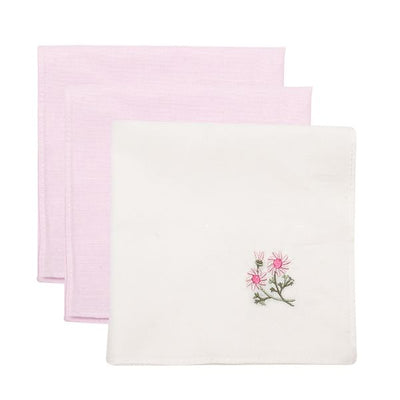 LADIES BOXED HANKY EMBROIDERED HK039