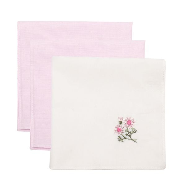 LADIES BOXED HANKY EMBROIDERED HK039