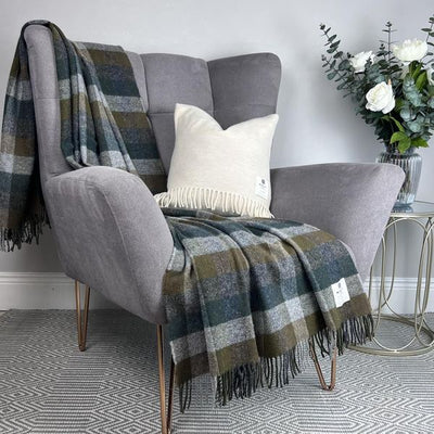 MCNUTT FOREST CHECK MERINO WOOL