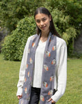 ROBIN SCARF-GREY