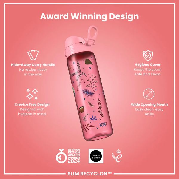 ION 8 WATER BOTTLE FLAMINGO 500 ML