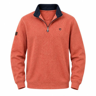KESSLER 1/4 ZIP W26-RUST