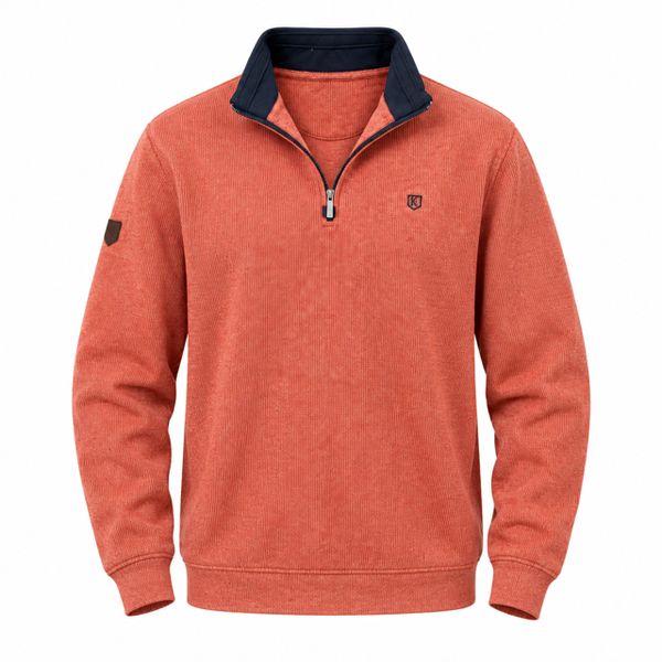 KESSLER 1/4 ZIP W26-RUST