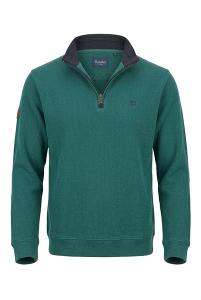 KESSLER 1/4 ZIP W26-FOREST