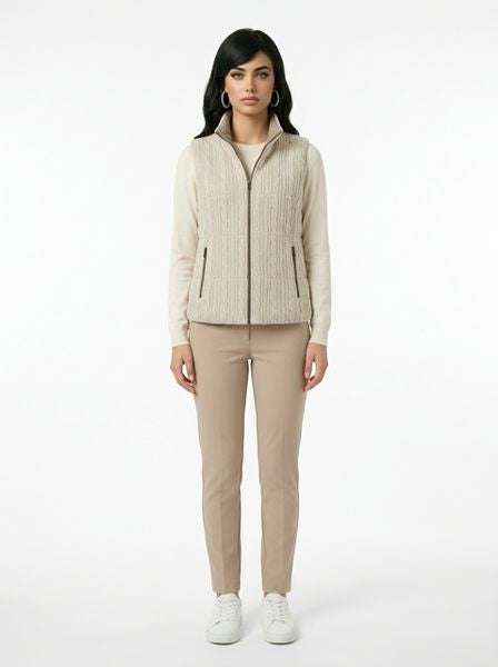 LEBEK ZIPPED KNIITED GILLET 15822062