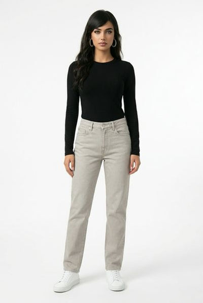 LEBEK ALL ELASTIC WAIST STRETCH 15412062-TAUPE