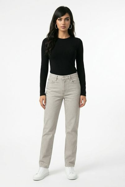 LEBEK ALL ELASTIC WAIST STRETCH 15412062-TAUPE