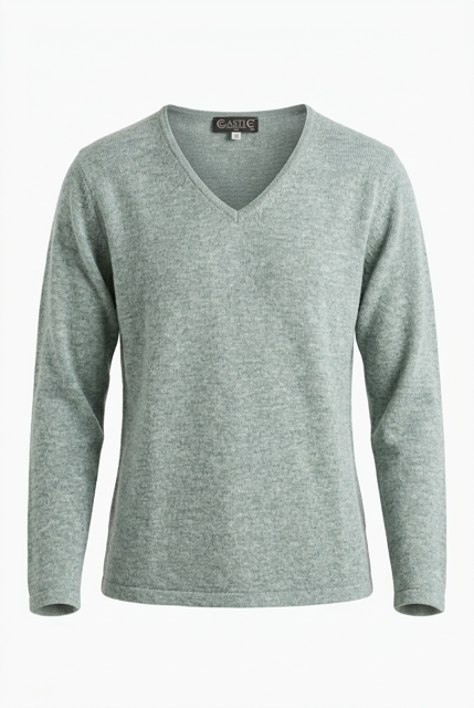 CASTLE FINE KNIT WOOL CASHMERE CB007-EGG SHELL