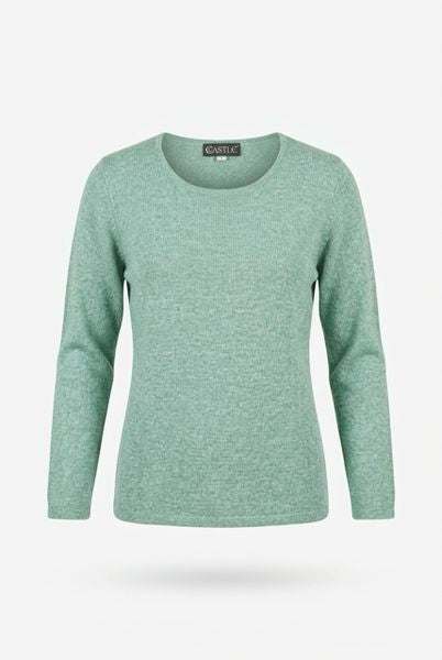 CASTLE FINE KNIT WOOL CASHMERE  CB014-EGG SHELL