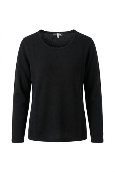 CASTLE FINE KNIT WOOL CASHMERE CB014-BLACK