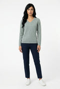 CASTLE FINE KNIT WOOL CASHMERE CB007-EGG SHELL