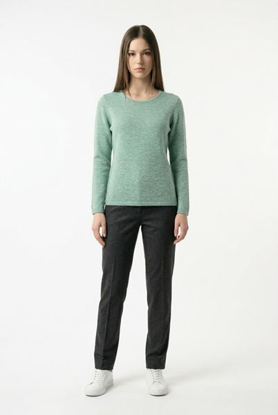 CASTLE FINE KNIT WOOL CASHMERE  CB014-EGG SHELL