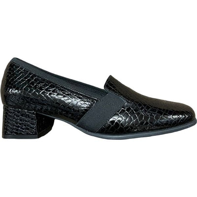 LILY BLACK CROCODILE 6501-BLACK