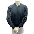 KESSLER PAUL V-NECK MERINO WOOL MIX -BLACK