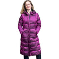 LONG DOWN COAT HOODED 10880042-BERRY