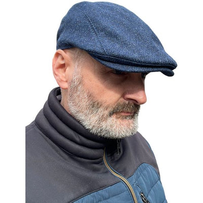 WHITE LABEL WOOL CAP -NAVY