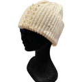 KNITTED HAT PEARL DETAIL 3117