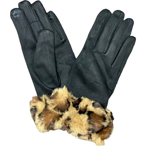 TOUCH SCREEN GLOVE WITH FUR MM SWEET G-1483