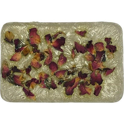 SOAPONDIPITY FRESH MINT & RHUBARB & ROSE  PETALS BLOCK