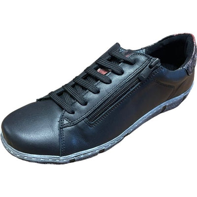 SOFTMODE DANA LACED SIDE ZIP COMFORT 6623   3E-BLACK