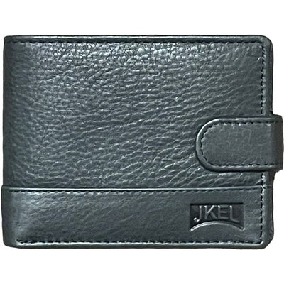 GENTS TWO TONE LEATHER WALLET JKL KBW-12-BLACK