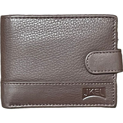 GENTS TWO TONE LEATHER WALLET JKL KBW-12-BROWN