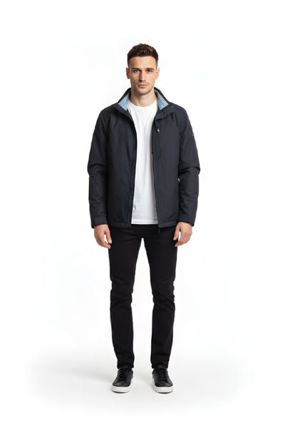 SEA BARRIER SHORT JACKET BLANCAS-NAVY