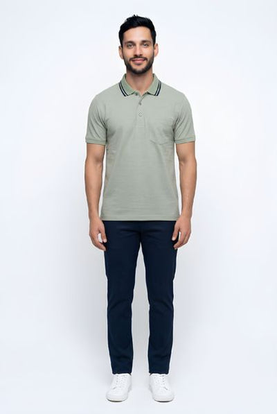 DRIFTERS POLO SHIRT WITH POCKET 55357-GREEN