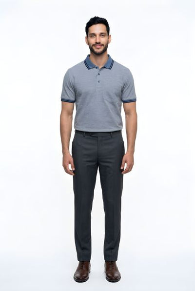 DRIFTERS POLO SHIRT WITH POCKET 55357-BLUE