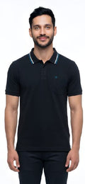 KESSLER PLAIN POLO WITH POCKET 301SS POLO-NAVY