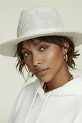PANAMA HAT SEQUINS 29273  PHANIE-WHITE