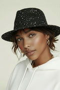 PANAMA HAT SEQUINS 29273  PHANIE-BLACK