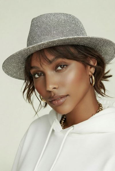 PANAMA HAT SEQUINS 29273  PHANIE-GREY