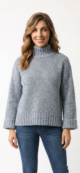 DEERPARK LADIES WOOL JUMPER SC32-CORNFLOWER