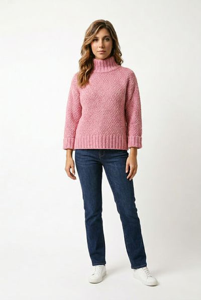 DEERPARK LADIES WOOL JUMPER SC32-COTTON CANDY