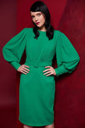 KATE COOPER DRESS WITH PLEATED TOP / BELT KCAW23140