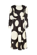 KATE COOPER SPOT DRESS WRAP DETAIL @ WAIST KCAW24110