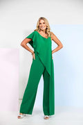 JUMPSUIT WITH OVER TOP KCS26149-EMERALD
