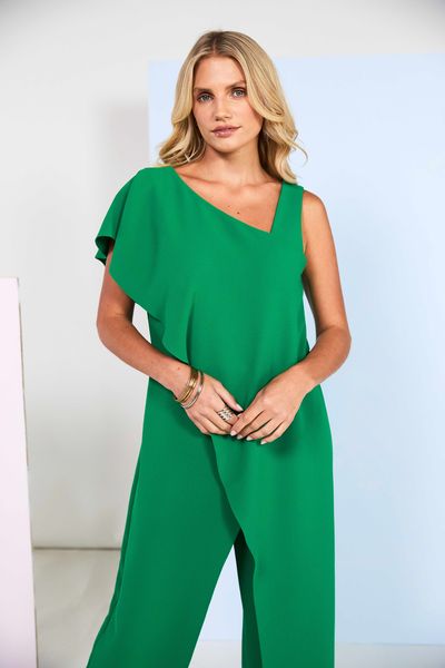 JUMPSUIT WITH OVER TOP KCS26149-EMERALD