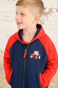 LIGHTHOUSE-JACKSON FULL ZIP TRACTOR NAVY RED