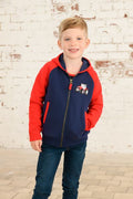 LIGHTHOUSE-JACKSON FULL ZIP TRACTOR NAVY RED