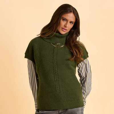 BRAKEBURN MARINER TANK KNIT BBLKNT00133-GREEN