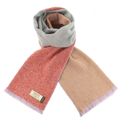 MUCROS WEAVERS MERINO MOOSE SCARF-RUST