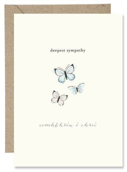 DEEPEST SYMPATHY BUTTERFLIES P198