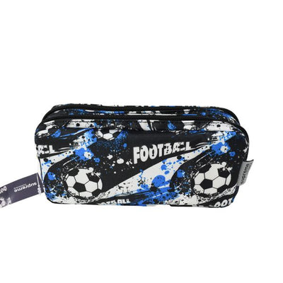 DOUBLE PENCILCASE FOOTBALL PC-7468