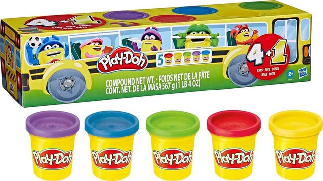 PLAY DOH 4+1 112G POTS F-7368