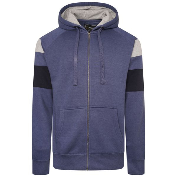 CUT & SAW ZIP THROUGH HOODY KBS 7069-BOLD BLUE BIG MAN